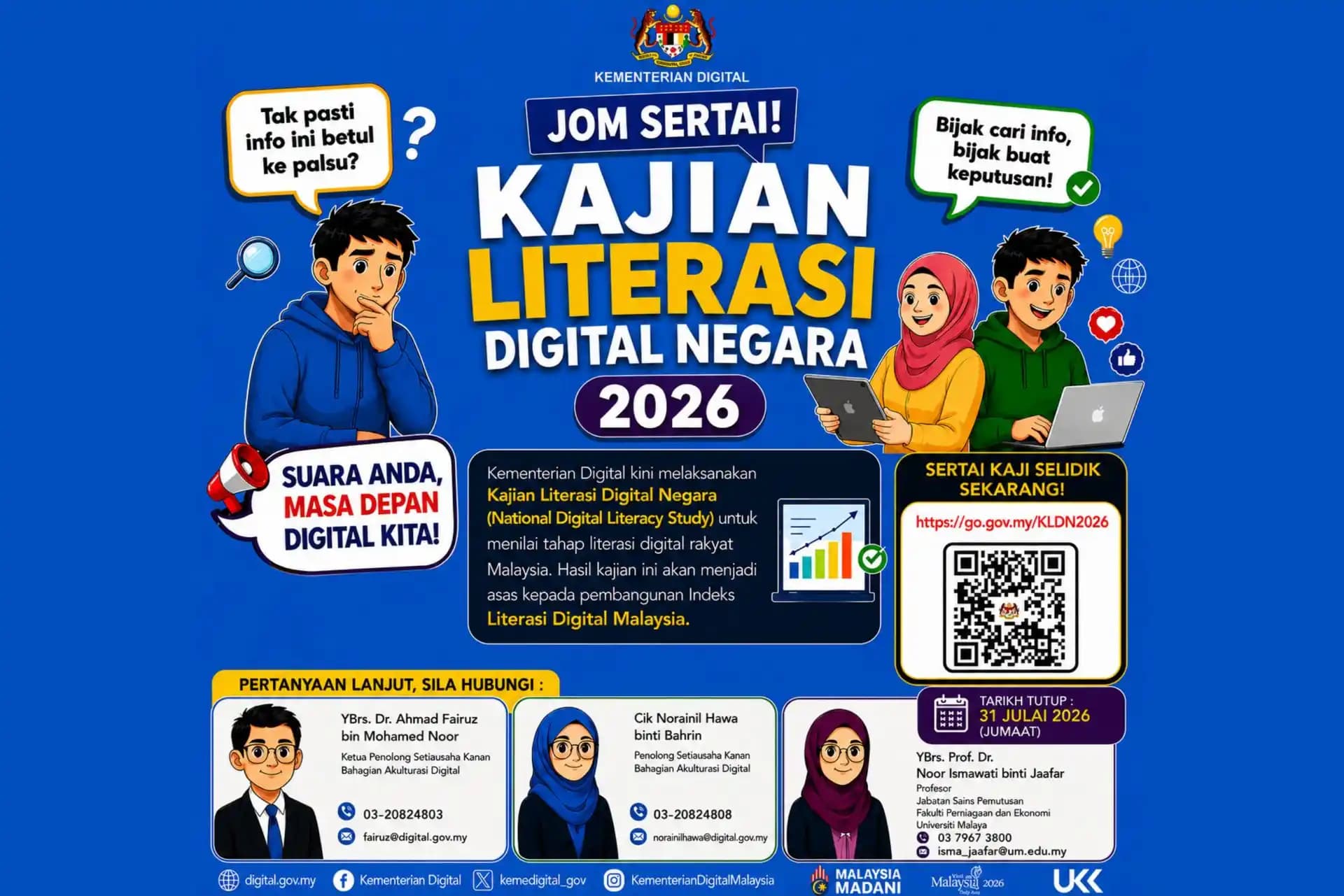 Jom Sertai Kajian Literasi Digital Negara 