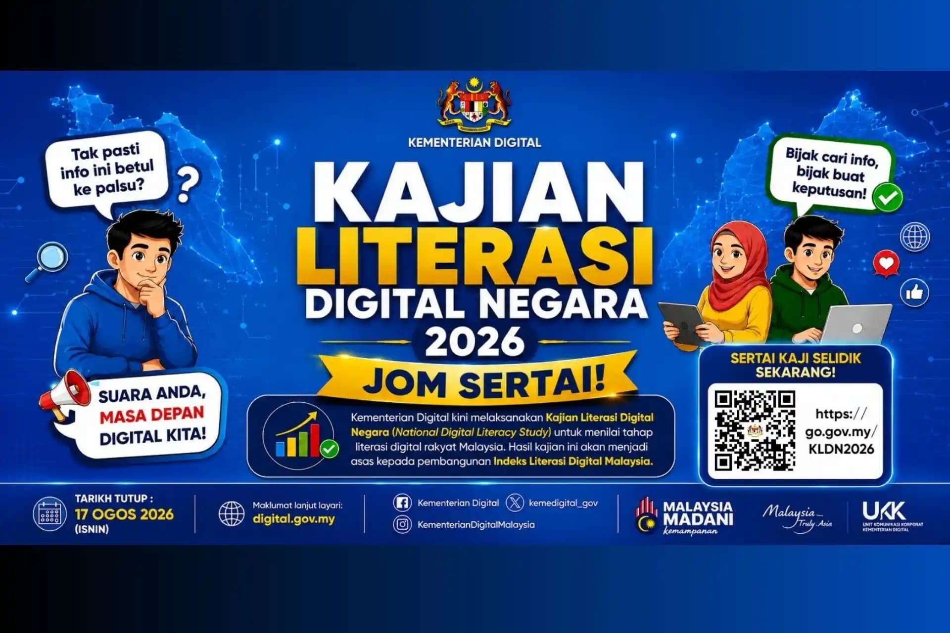 Jom Sertai Kajian Literasi Digital Negara 