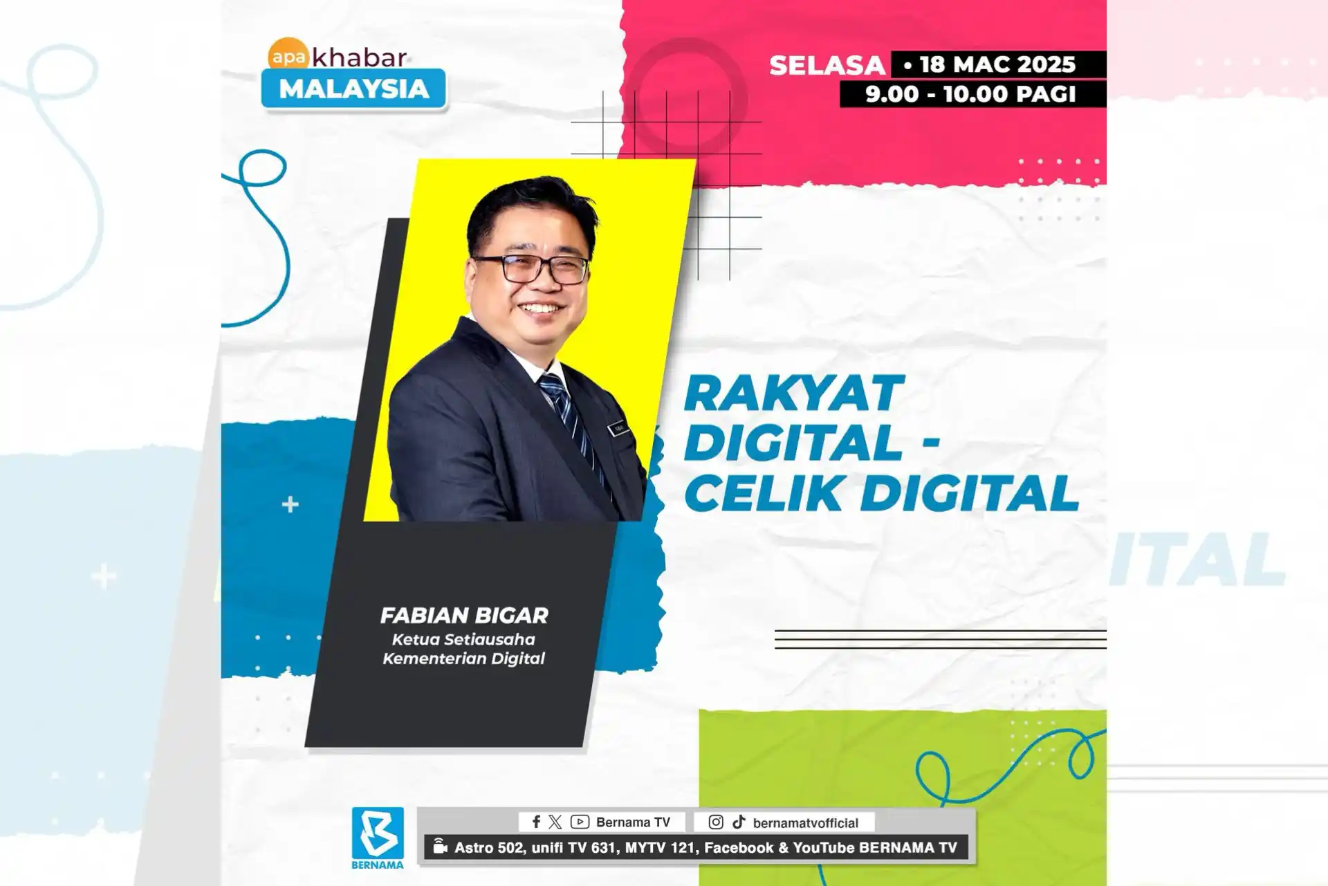 Sesi Temu Bual Bersama Ketua Setiausaha Kementerian Digital